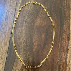 Classic Gold Chain “Courtney” Necklace- Kc chic designs